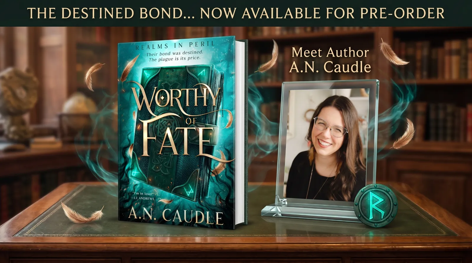 Featured image for A.N. Caudle's Dark Romantasy Debut 'Worthy of Fate' Launches with Penguin Random House